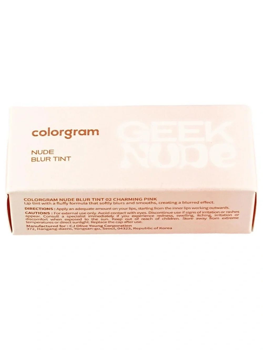 Colorgram Nude Blur Tint, Velvet Lip & Cheek Mousse, Matte #02 CHARMING PINK NEW
